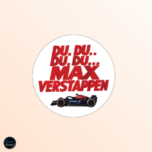 Max Verstappen F1 Chant Badge